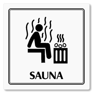 Sauna, 100x100mm, bílá, Utah